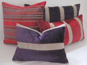 Osborne and Little  Du Barry Stripes in red and purple